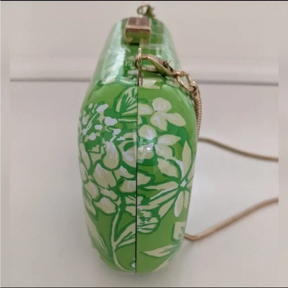 NEW LILLY PULITZER Purse Crossbody Limeade It’s a Spring Thing Clutch. - Picture 9 of 16